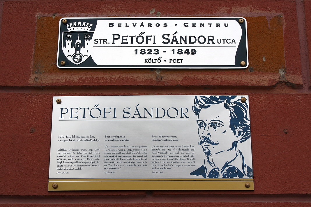 Petőfi Sándor táblák