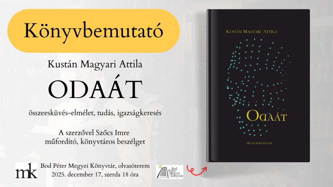 Kustán Magyari Attila: Odaát – könyvbemutató
