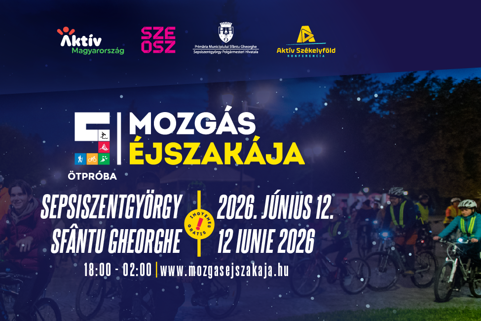 Másodszor érkezik Sepsiszentgyörgyre a Mozgás Éjszakája – ingyenes sportélményekkel várják a résztvevőket