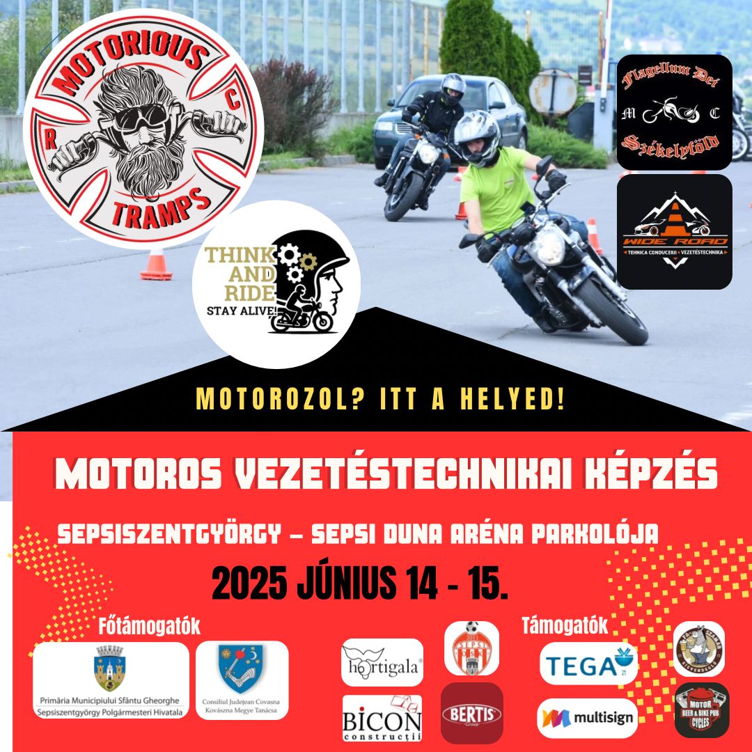 Széles utat: motoros gyakorlati napok és közösségi esemény!